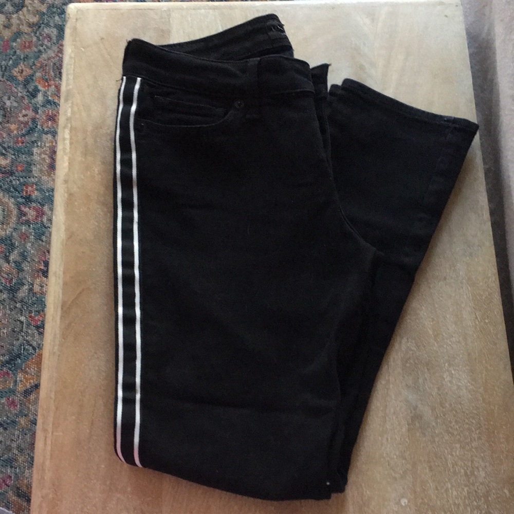 Black Striped Lucky Jeans